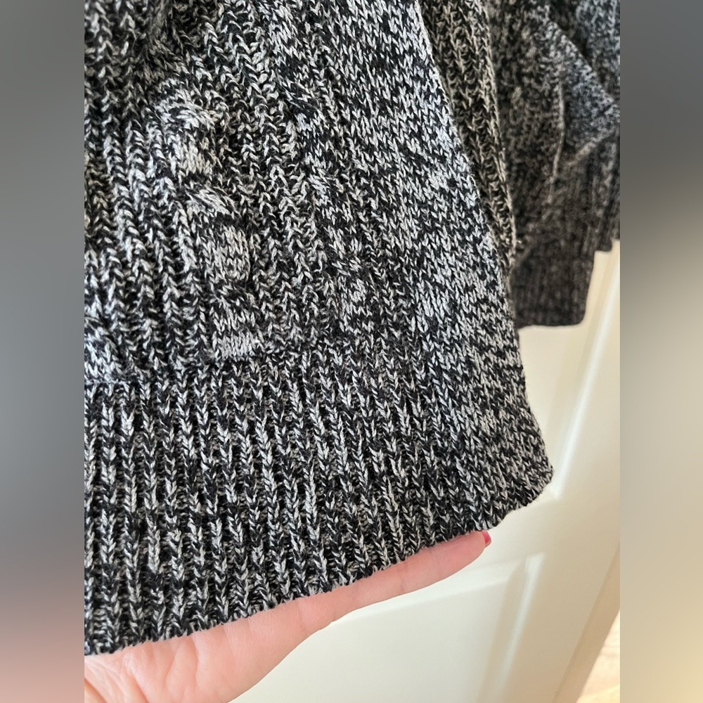 St. John’s Bay Charcoal long Knit Open Cardigan Women’s Size Medium - Picture 2 of 15